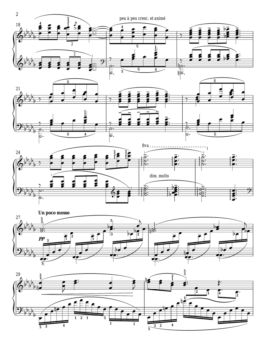 Clair De Lune Piano Solo scores gallery preview page 2