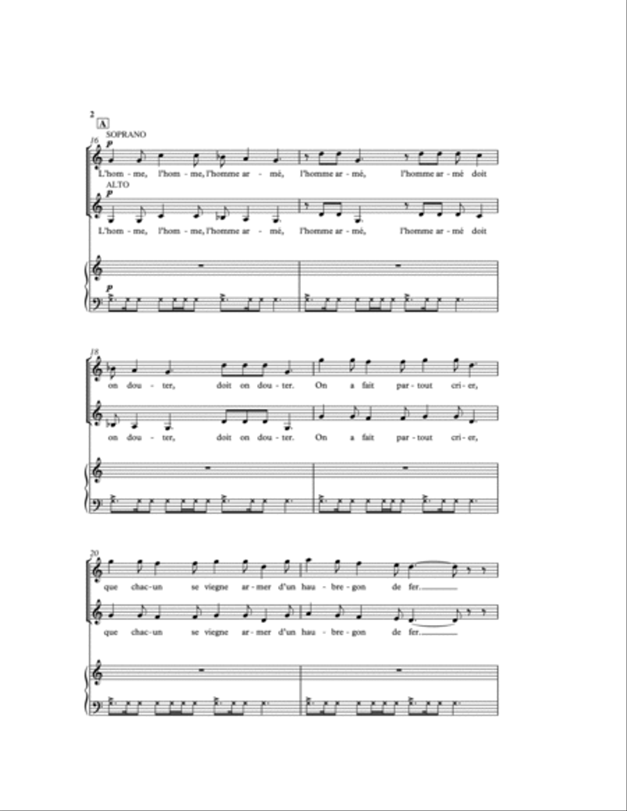 The Armed Man: A Mass For Peace 4-Part scores gallery preview page 3
