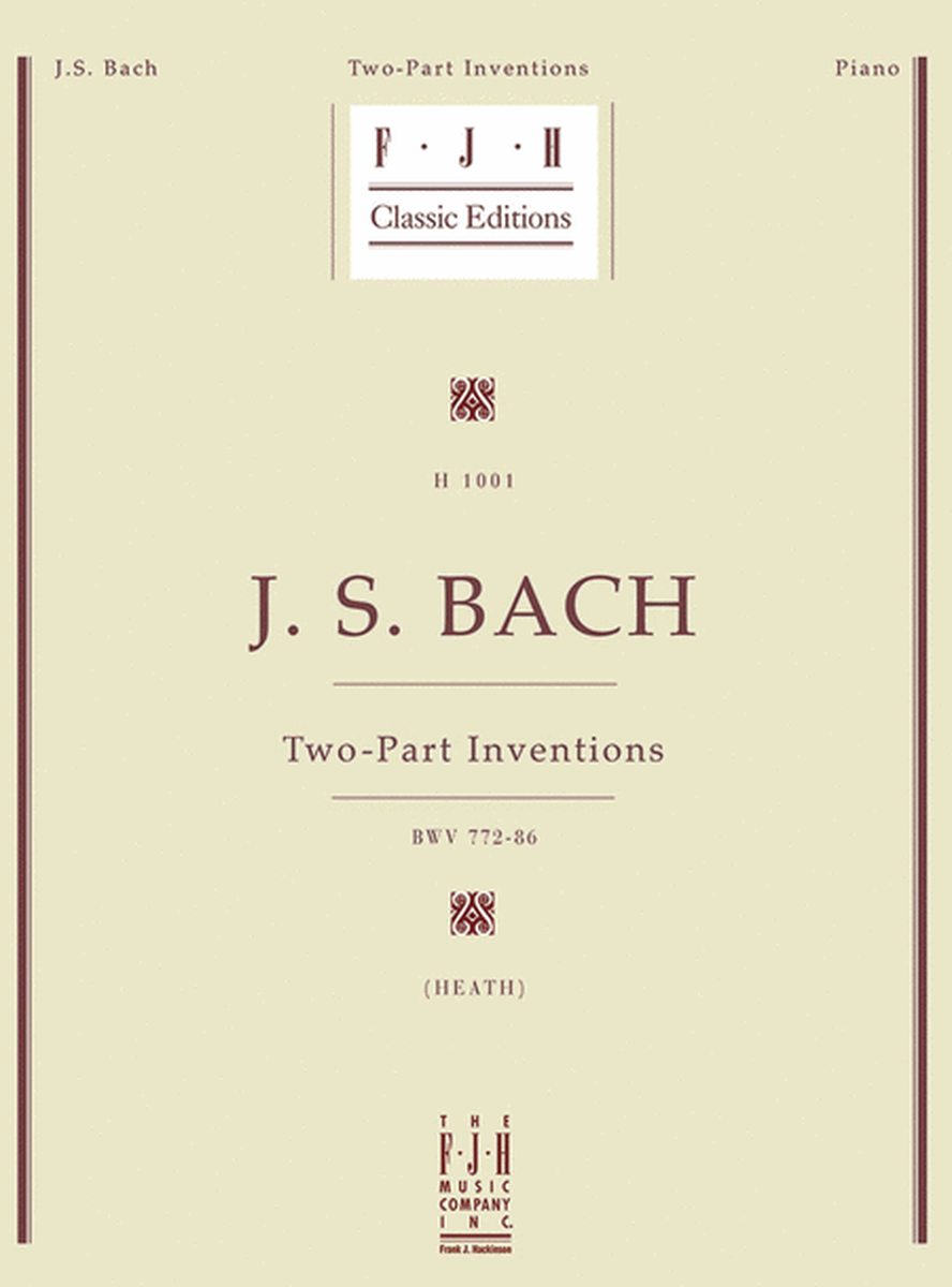 J. S. Bach -- Two-Part Inventions