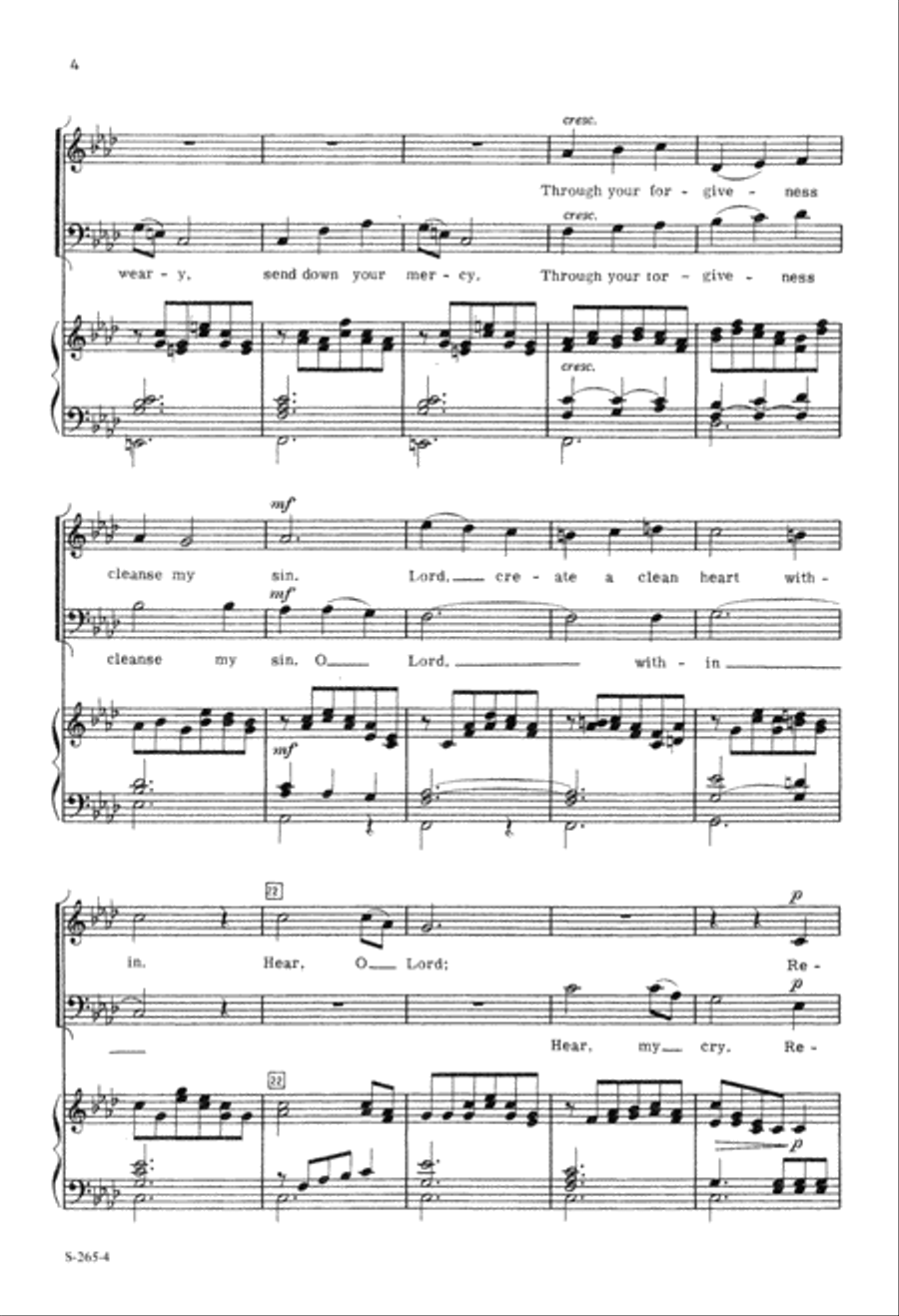 Hear, O Lord 2-Part scores gallery preview page 5