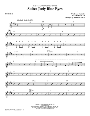Book cover for Suite: Judy Blue Eyes (arr. Mark Brymer) - Guitar 2