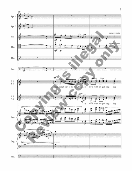 Christmas Intrada (SSAA Brass Version Score)
