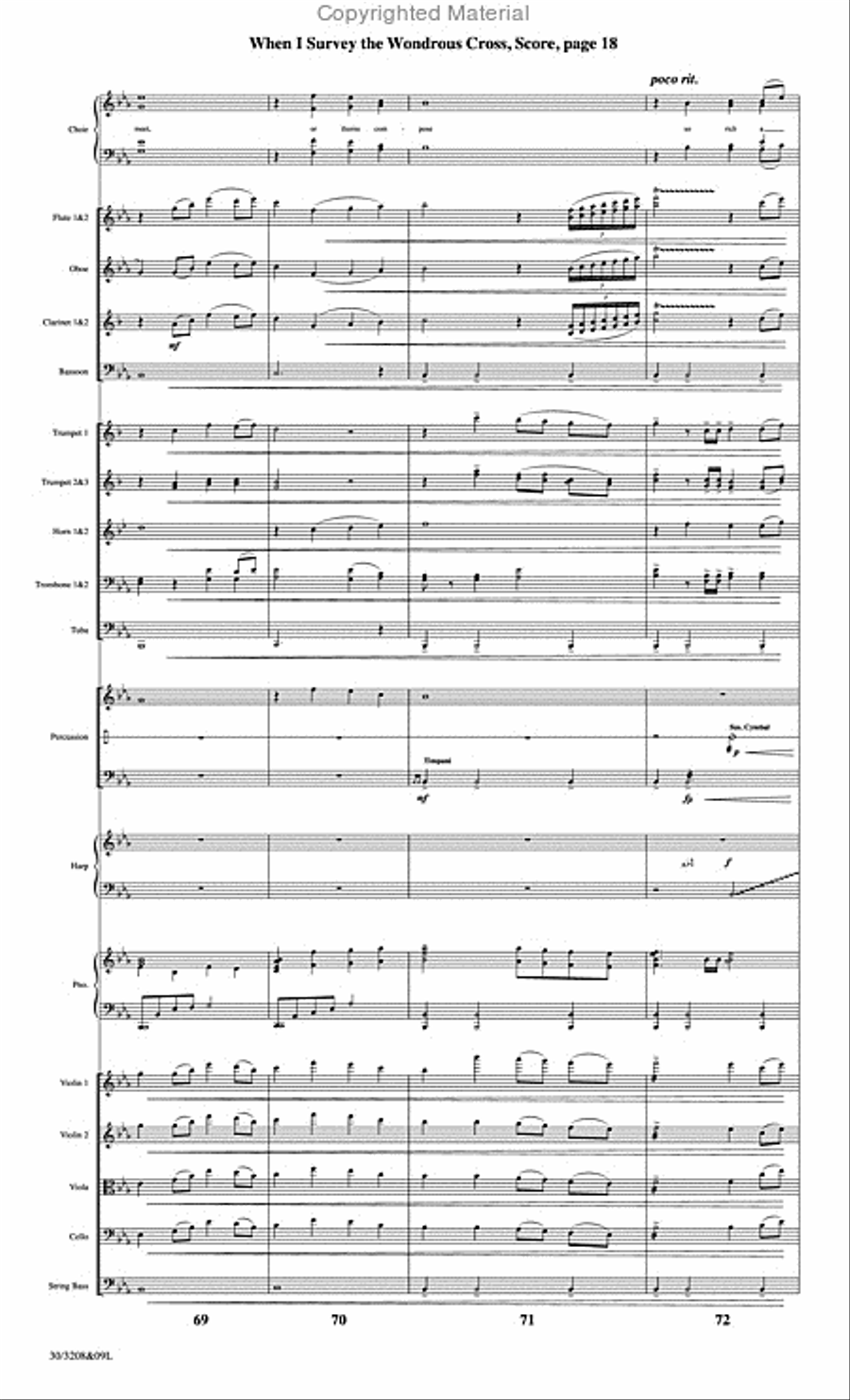 When I Survey the Wondrous Cross - Orchestral Score and Parts Choir scores gallery preview page 19