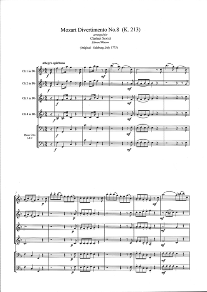 Mozart - Divertimento No. 8 K2i3 image number null