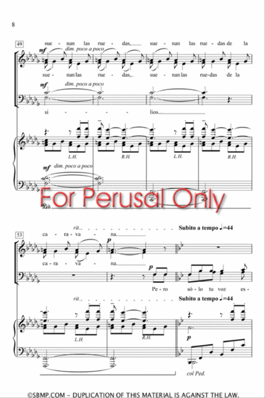 Tu Voz - SATB Octavo 4-Part scores gallery preview page 7