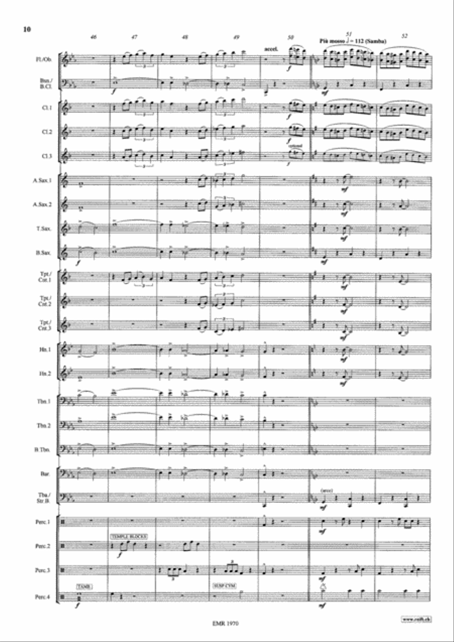 Latin Voyage Latin Voyage Concert Band scores gallery preview page 11