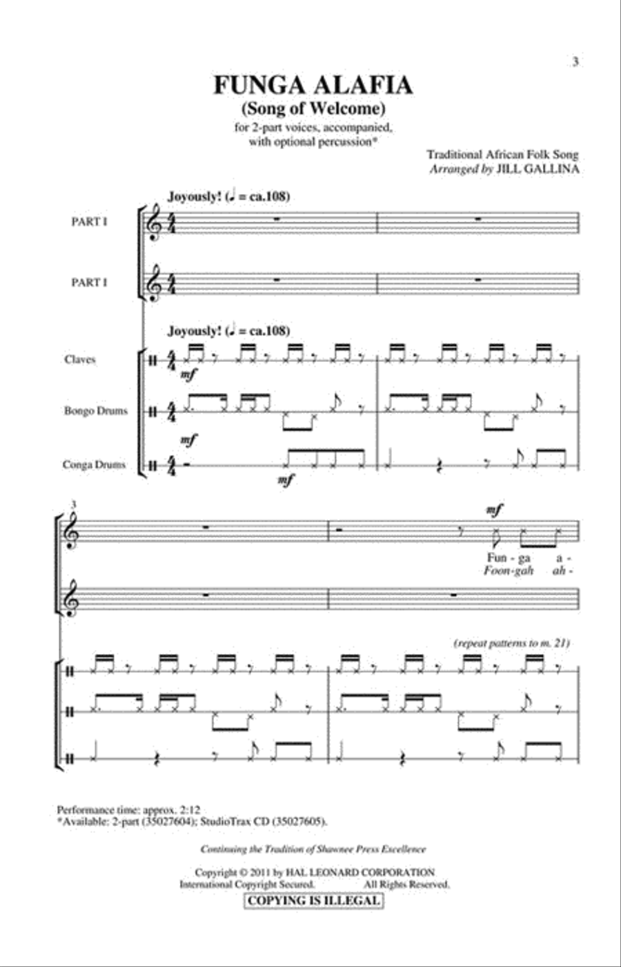 Funga Alafia 2-Part scores gallery preview page 2