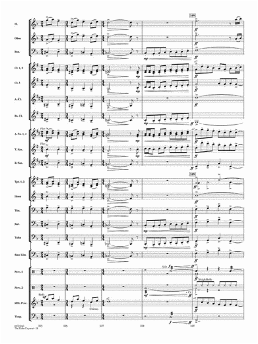 The Polar Express (Medley) Concert Band scores gallery preview page 18