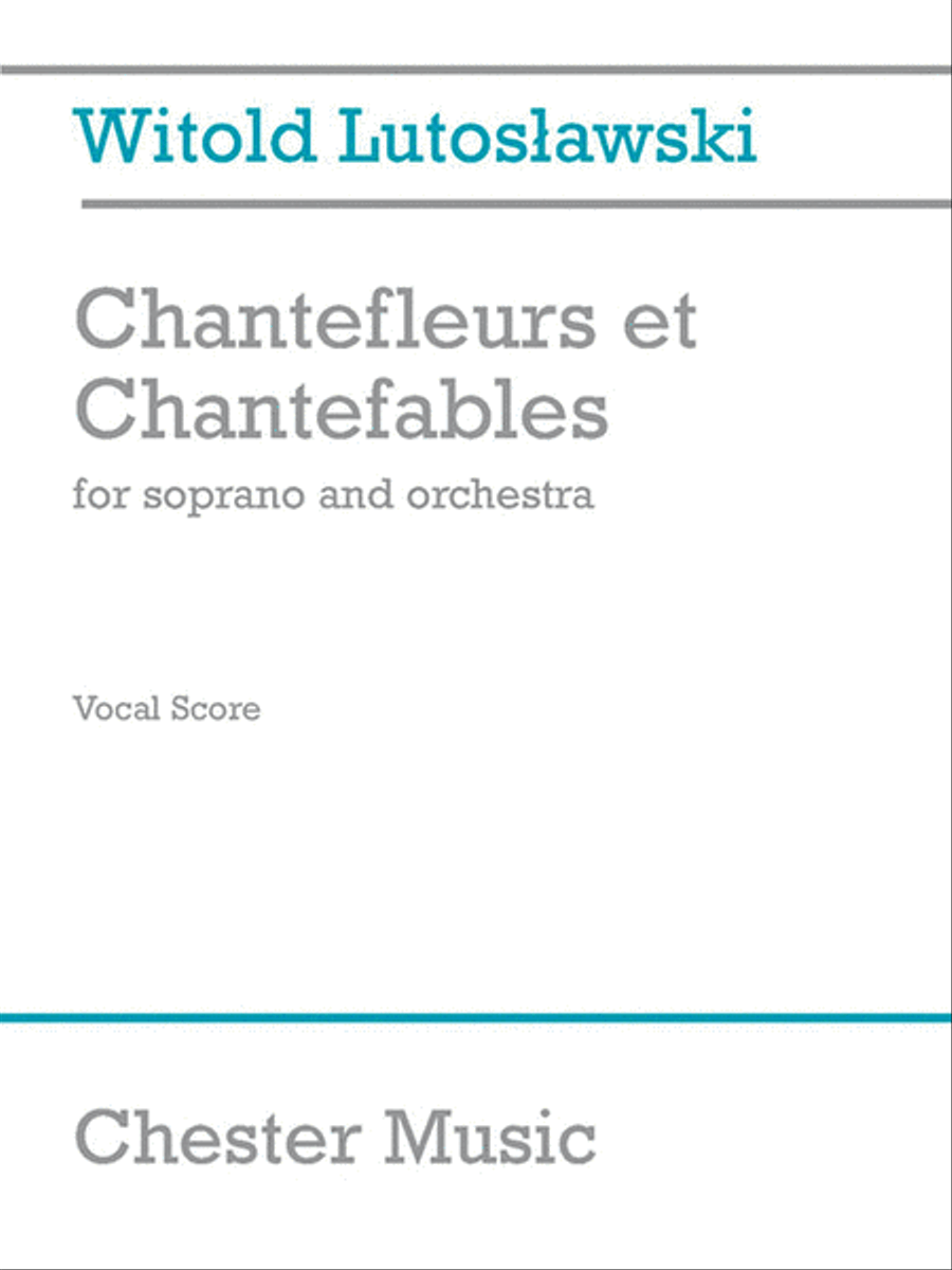 Chantefleurs et Chantefables Piano Accompaniment scores gallery preview page 1