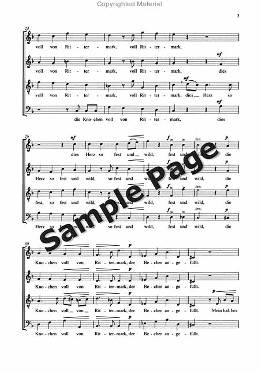 Hauptmann M Geistesgruss Op25/6 4-Part scores gallery preview page 4