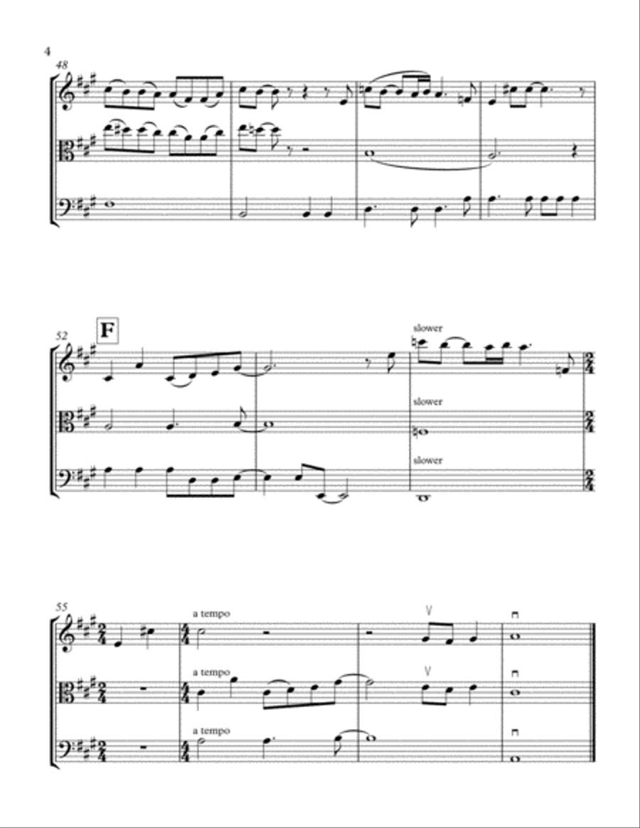 In My Life String Trio scores gallery preview page 5