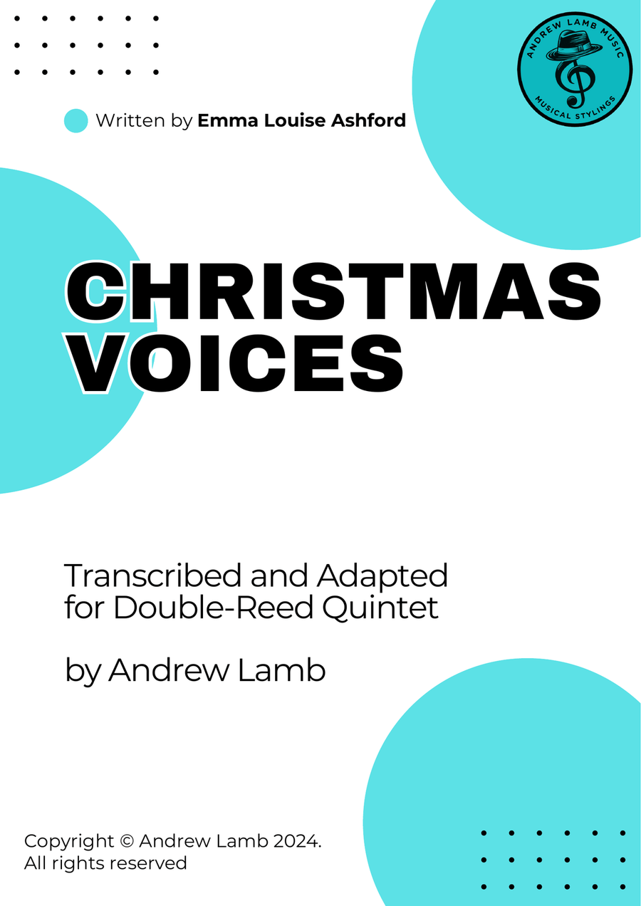 Emma Louise Ashford | Christmas Voices | for Double-Reed Quintet Woodwind Ensemble scores gallery preview page 1