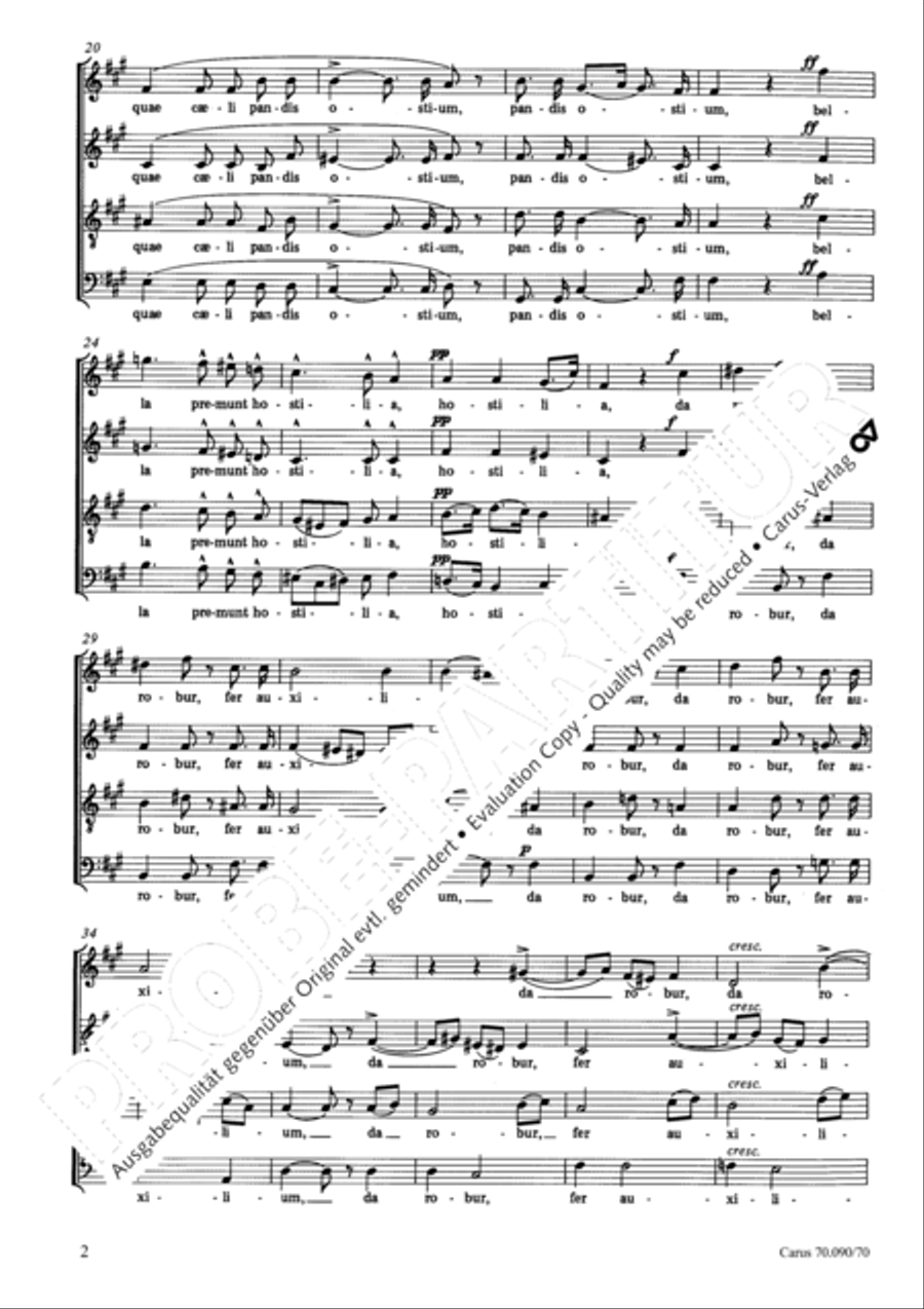 O salutaris hostia 4-Part scores gallery preview page 3