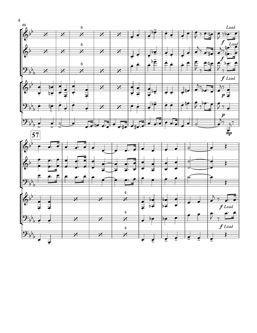 I Love You, California Brass Ensemble scores gallery preview page 5