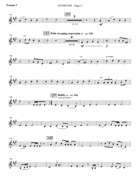 Invitation to a Miracle - Bb Trumpet 3