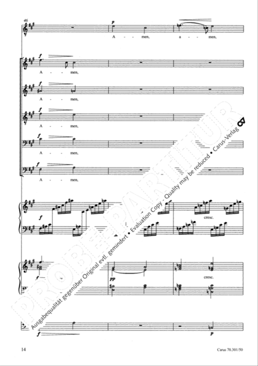 Tantum ergo in A major Choir scores gallery preview page 15