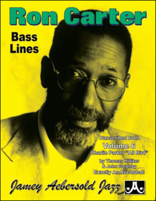 Book cover for Ron Carter Bass Lines - Transcribed From Volume 6