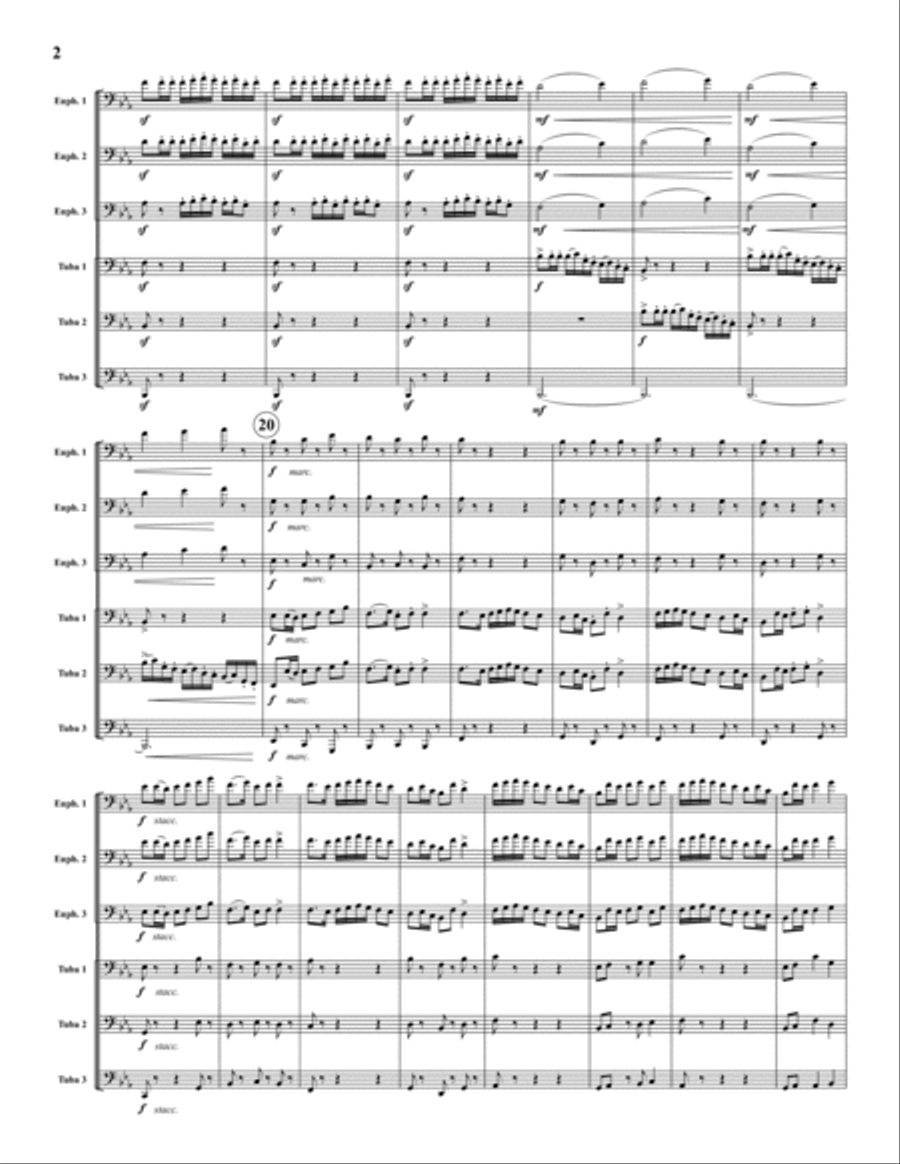 Procession of the Nobles Large Ensemble scores gallery preview page 2