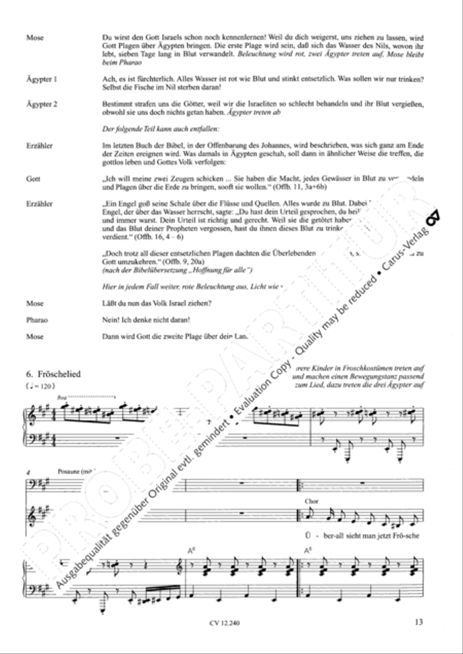 Israel in Agypten Children's Choir scores gallery preview page 14
