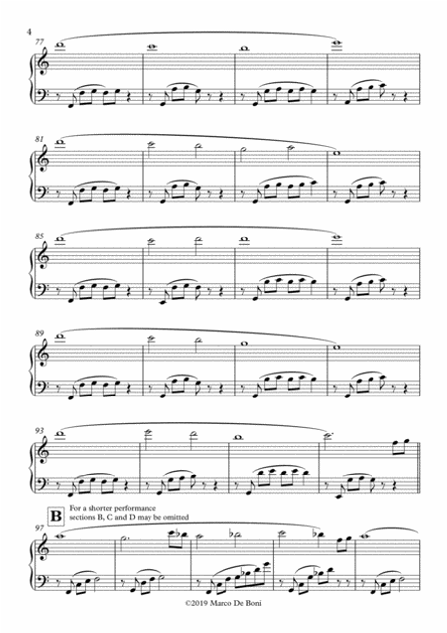 Relaxing Ambient Music (Easy Piano) Easy Piano scores gallery preview page 4