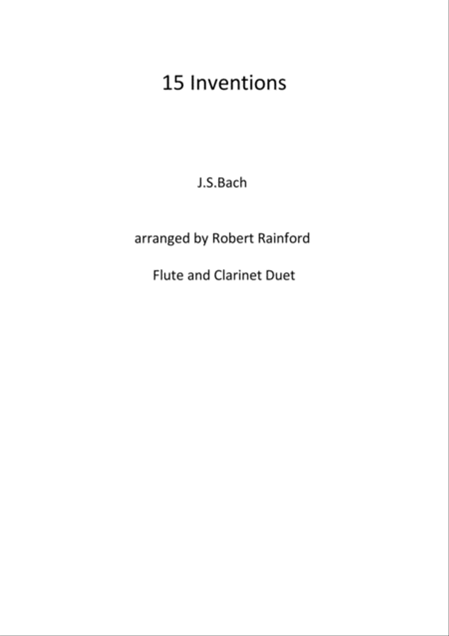 15 Inventions Flute scores gallery preview page 1