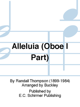 Book cover for Alleluia (Oboe I Replacement Part)