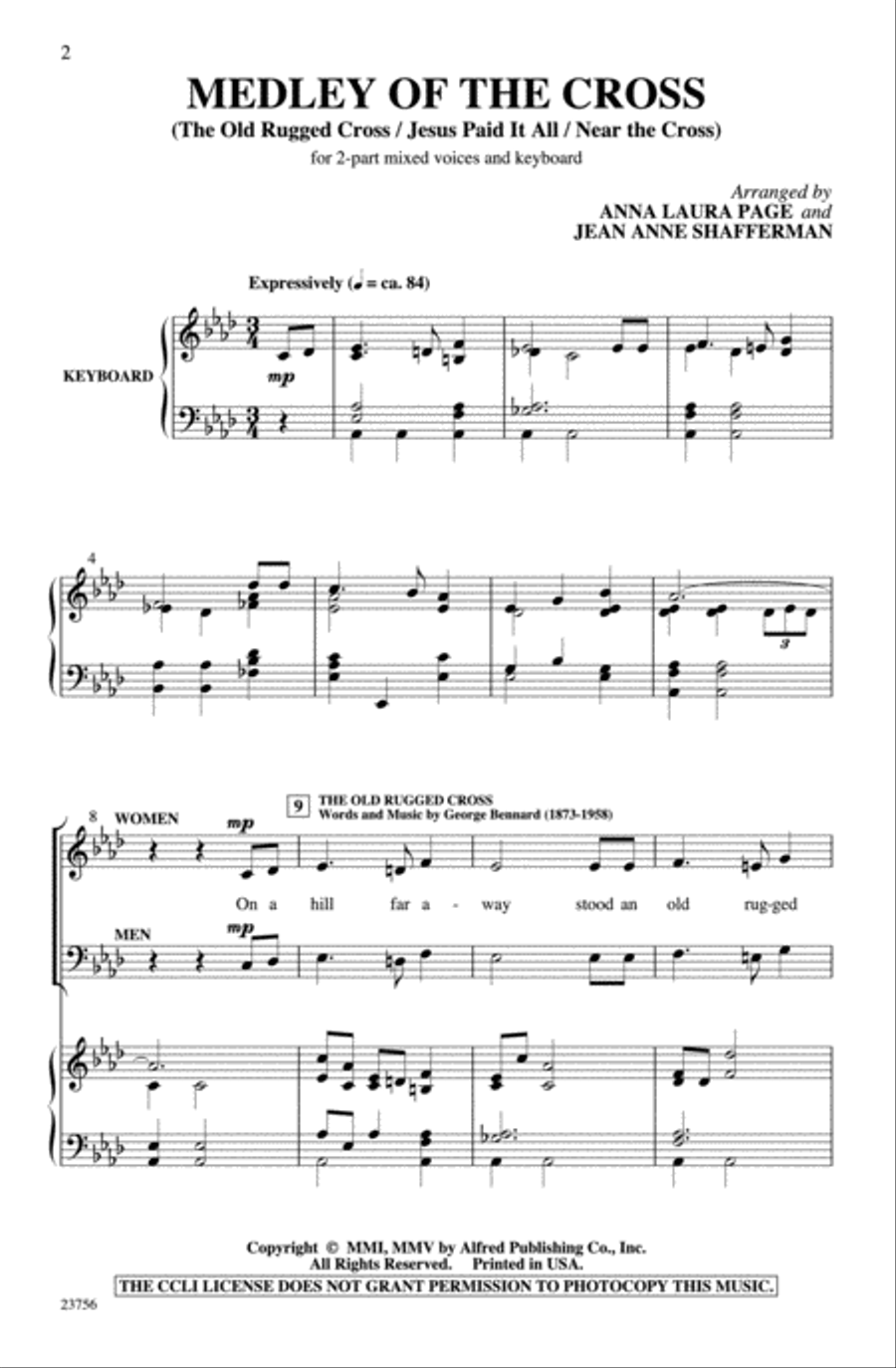 Medley of the Cross Medley of the Cross 2-Part scores gallery preview page 2