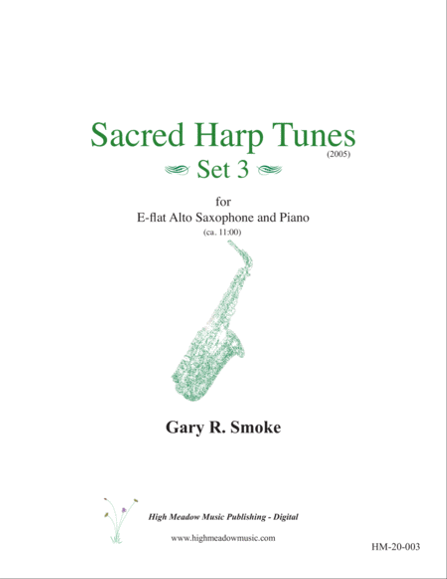 Sacred Harp Tunes - Set 3 Alto Saxophone scores gallery preview page 1