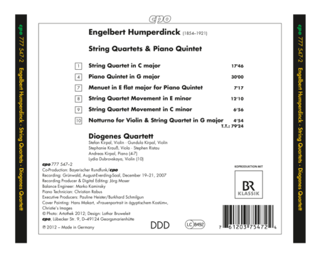 String Quartets & Piano Quinte