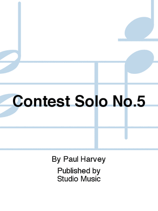 Book cover for Contest Solo No.5