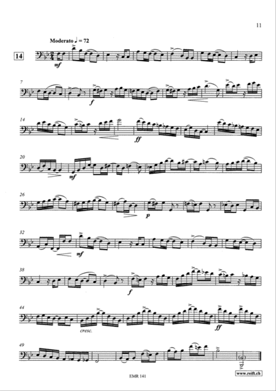 Technical & Melodic Studies Vol. 5 Trombone scores gallery preview page 11