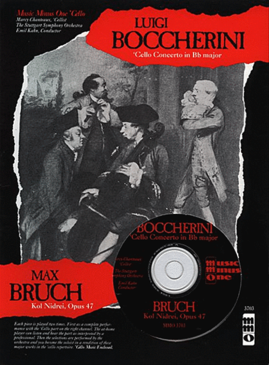 Boccherini - Violoncello Concerto No. 9 in B-flat Major, G482 & Bruch - Kol Nidrei, Op. 47 Cello Solo scores gallery preview page 1