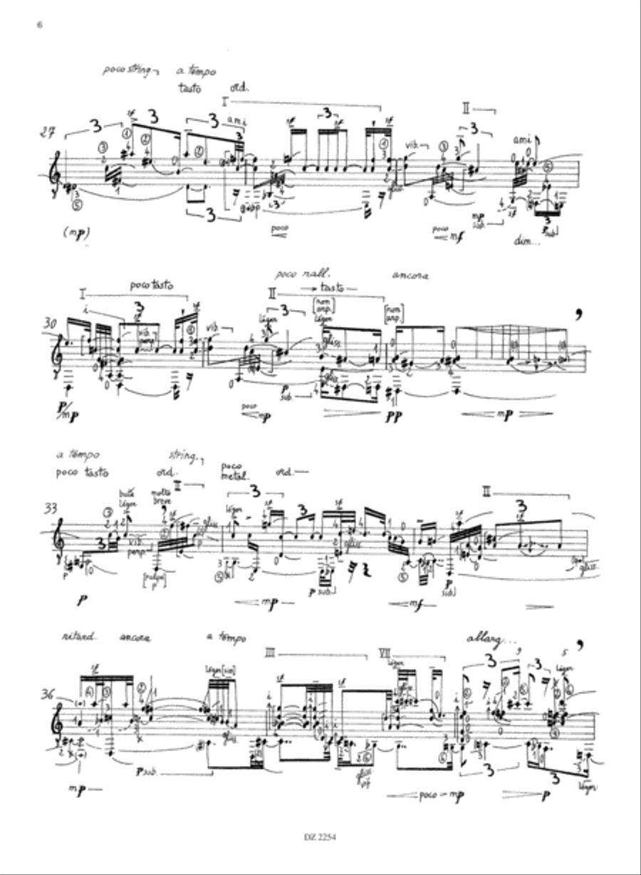 Improvisation XVII-XXI Classical Guitar scores gallery preview page 6