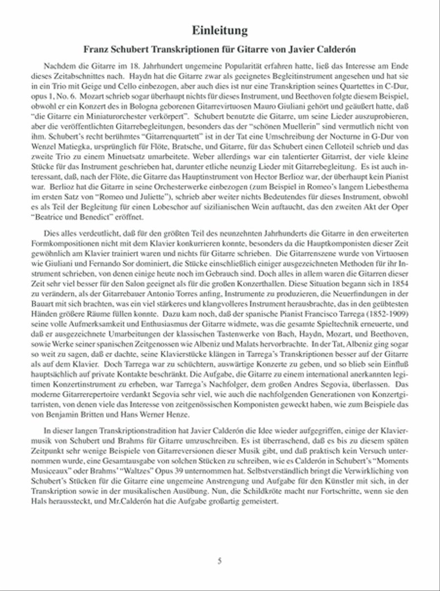 Franz Schubert Arranged for Guitar Acoustic Guitar scores gallery preview page 6