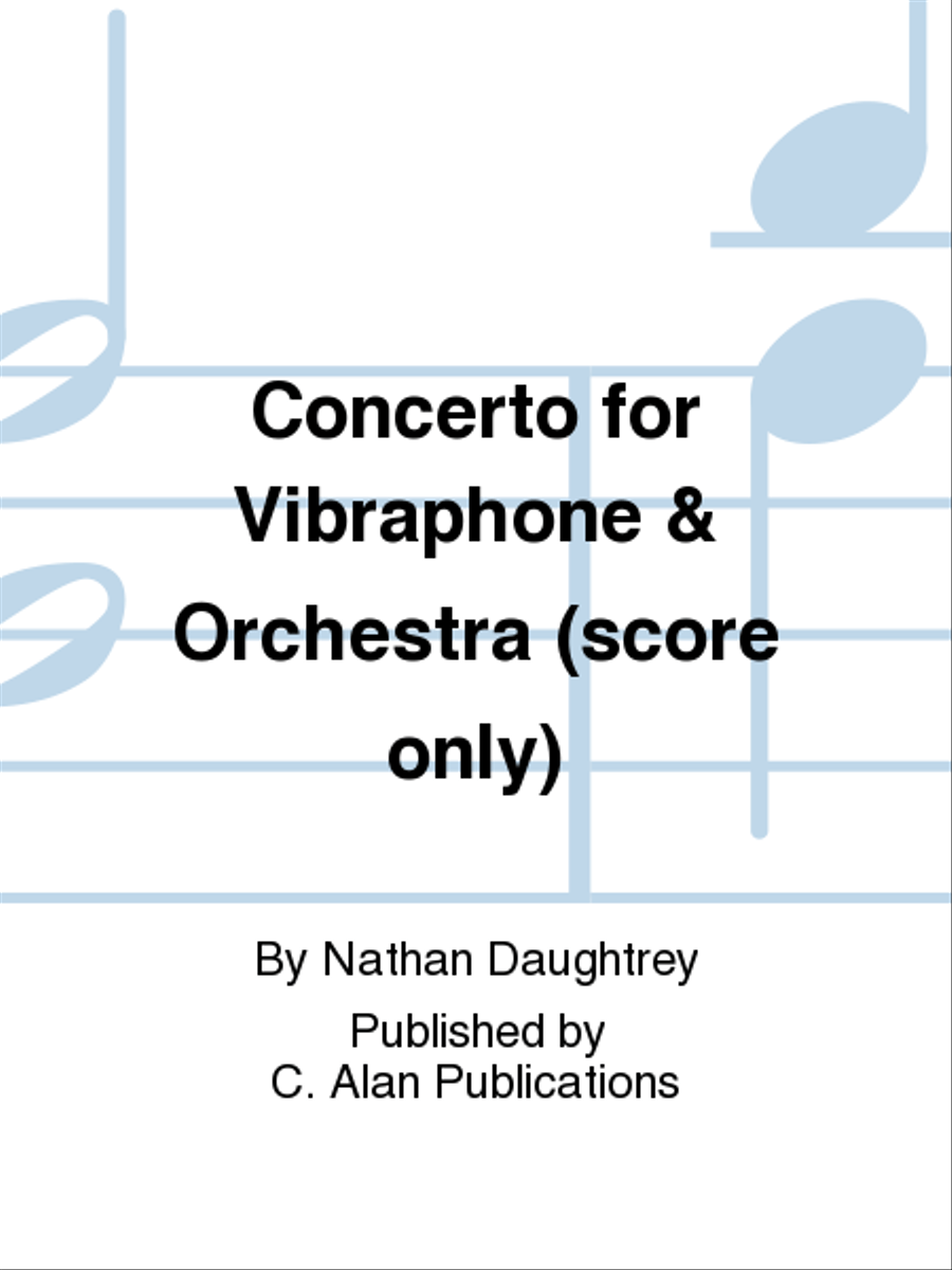 Concerto for Vibraphone & Orchestra (score only) Orchestra scores gallery preview page 1