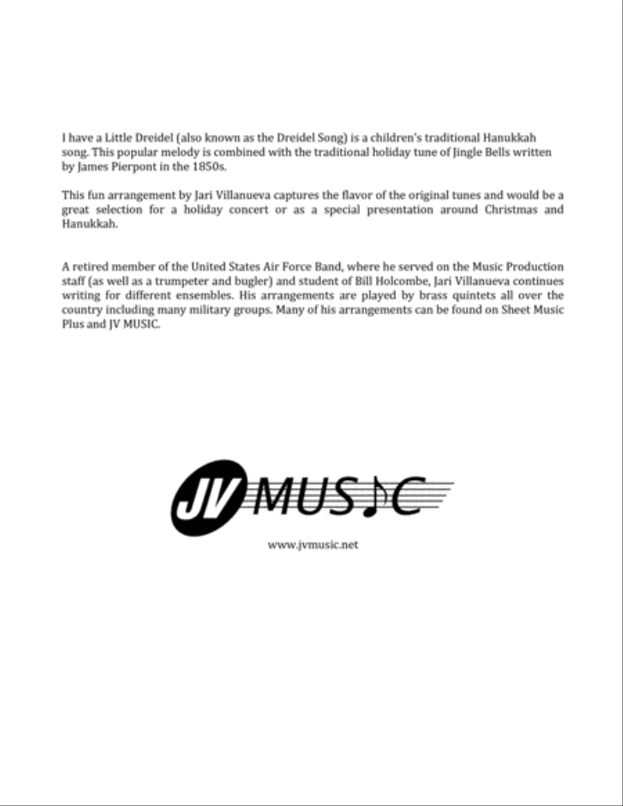I Have a Little Jingle Dreidel for Woodwind Quintet Woodwind Quintet scores gallery preview page 2
