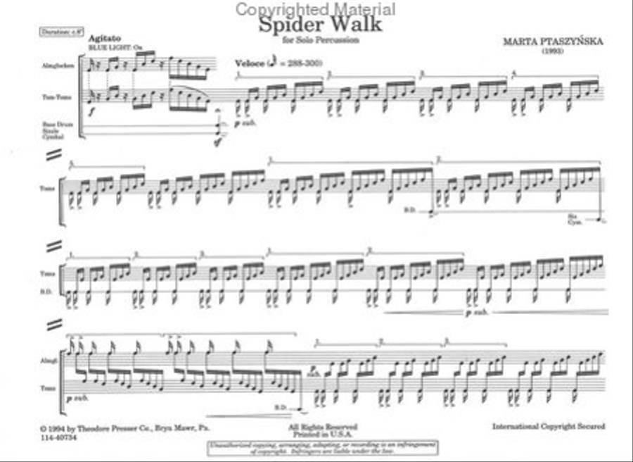 Spider Walk Chamber Music scores gallery preview page 2