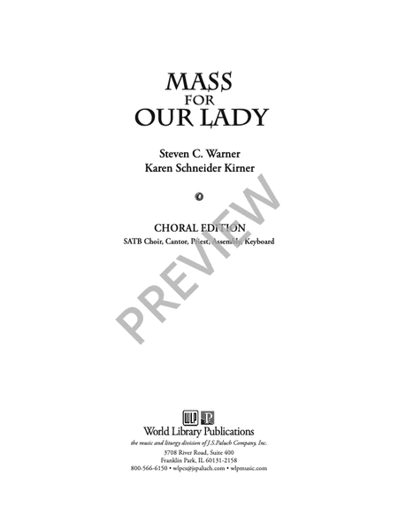 Mass for Our Lady - Choral Edition