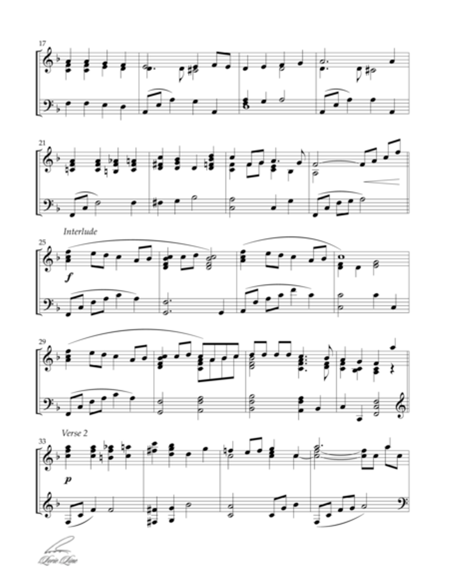 O Little Town Of Bethlehem Piano Solo scores gallery preview page 3
