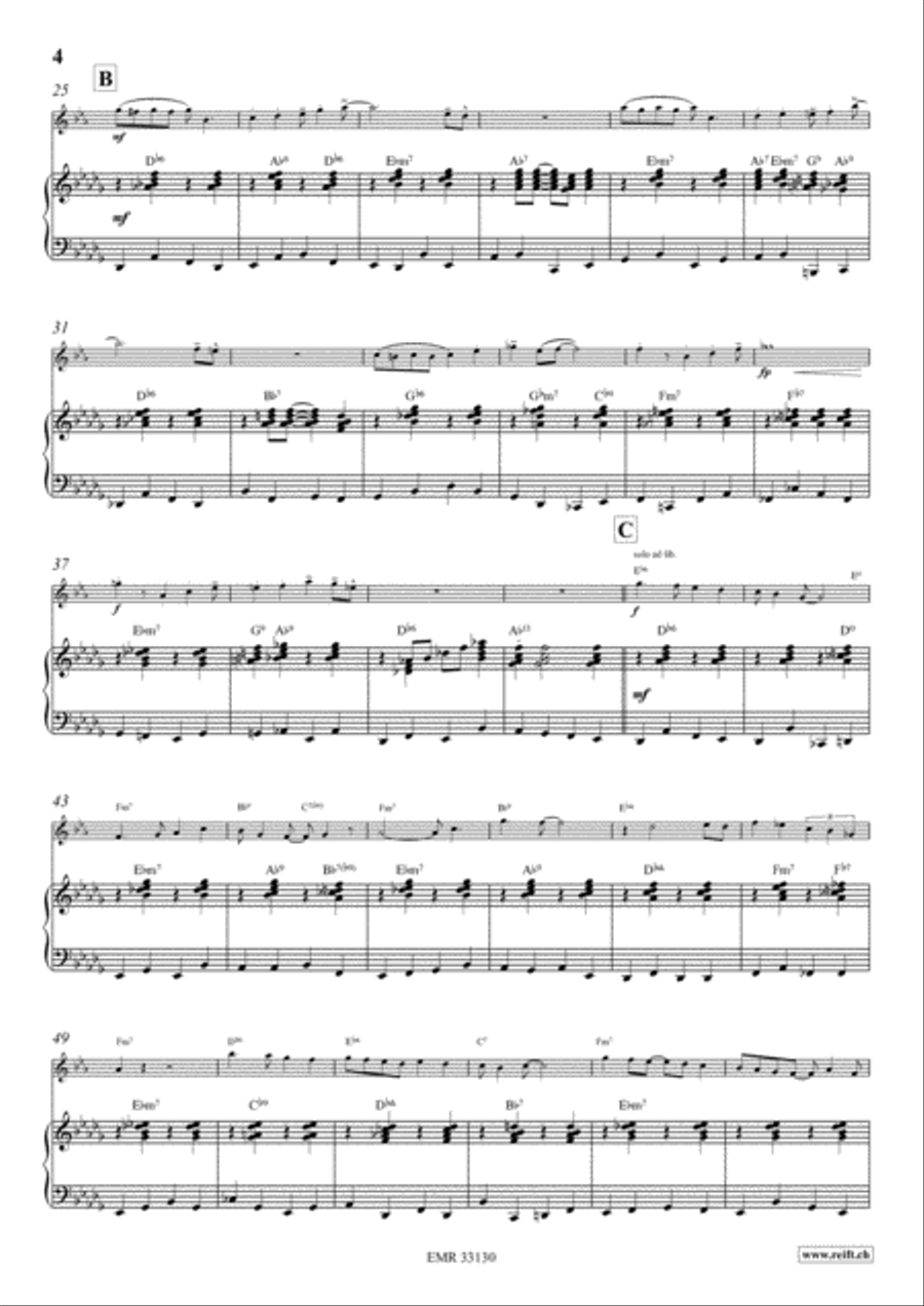 Four Golden Bells Clarinet Solo scores gallery preview page 5