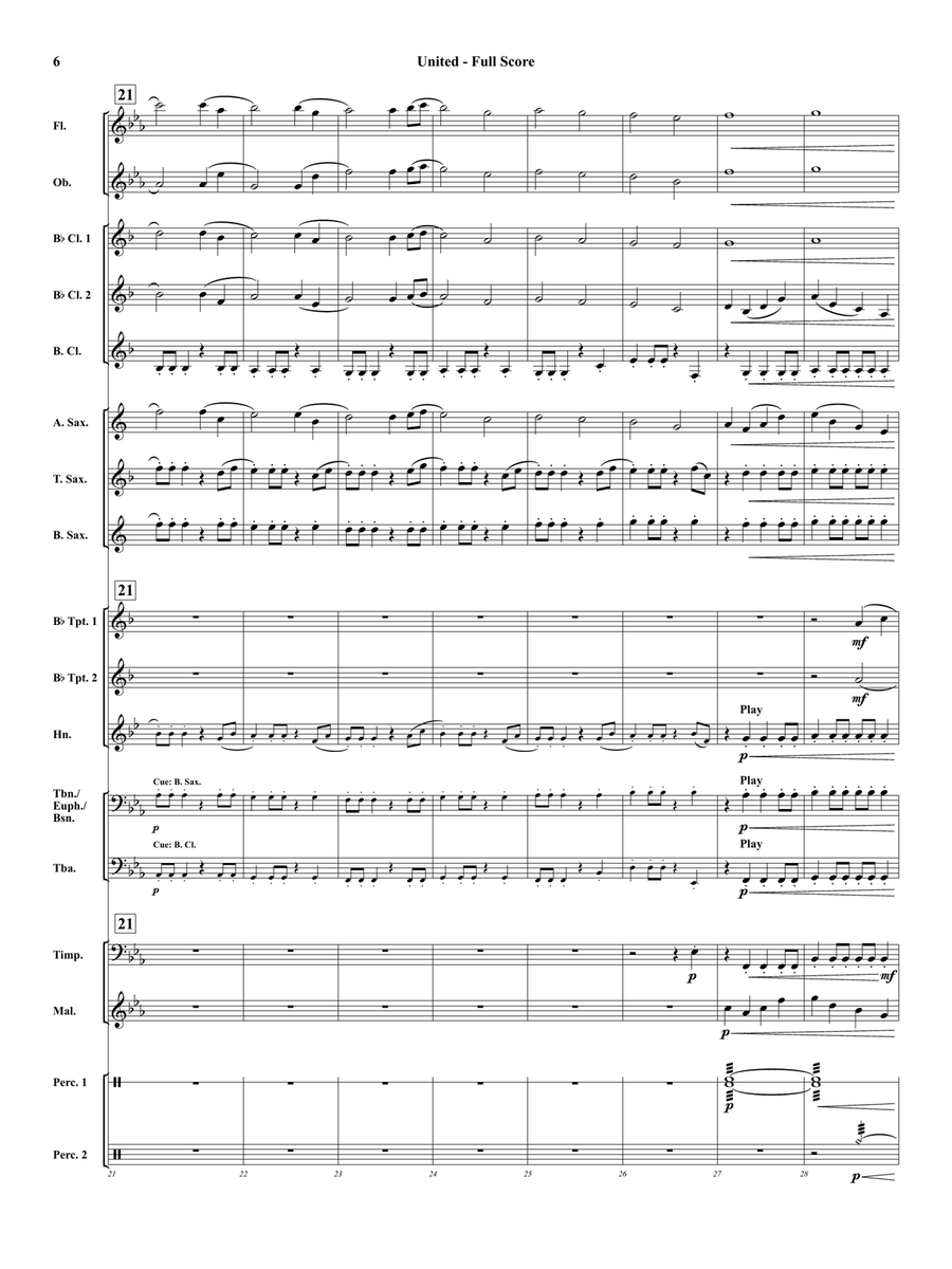 United United Concert Band scores gallery preview page 6
