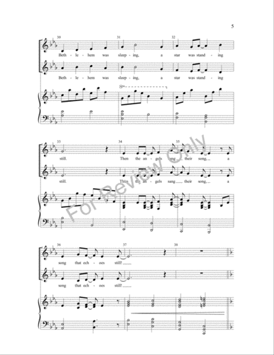 Hear the Angels, Hear Them Sing SA scores gallery preview page 5
