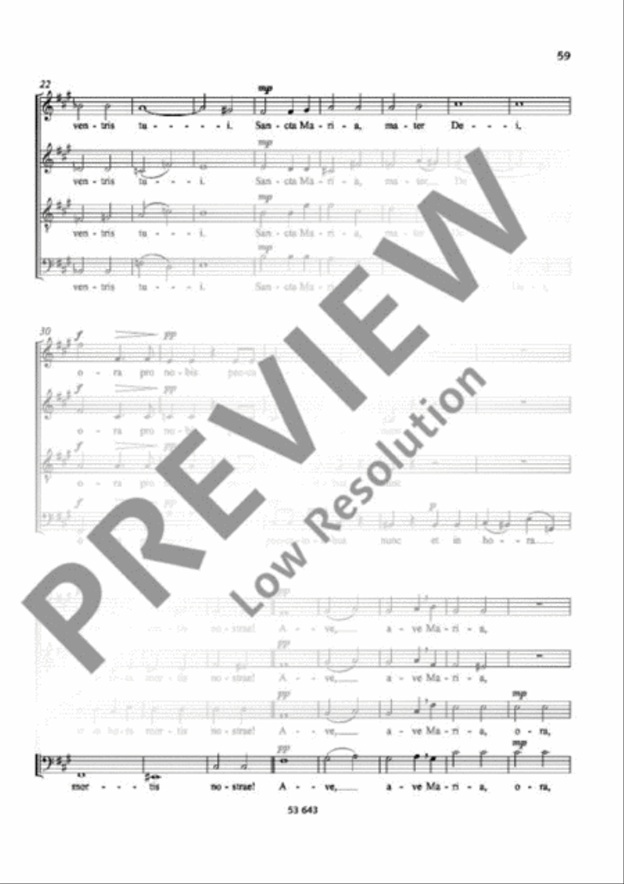 Ave Maria Ave Maria Mixed Choir scores gallery preview page 3