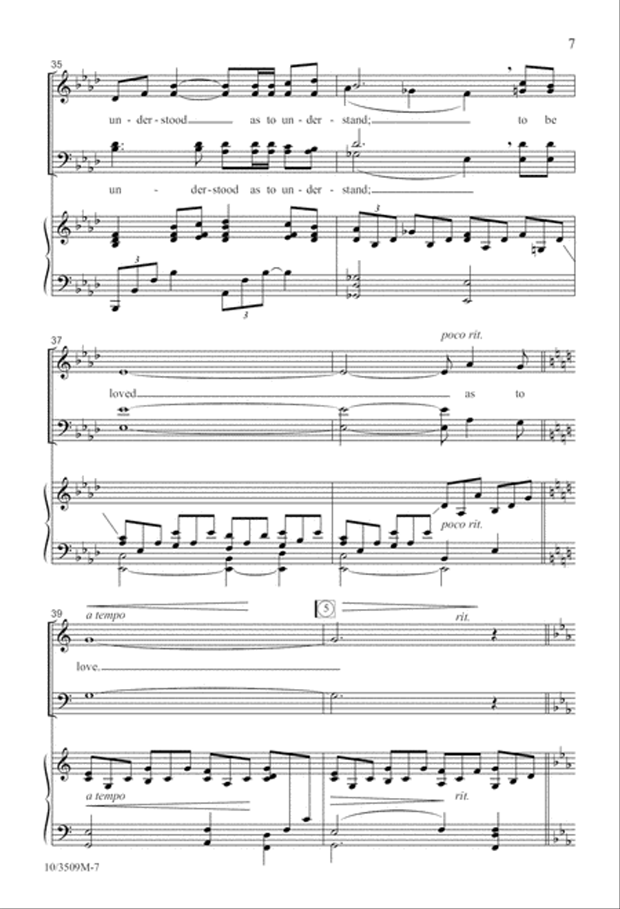 Make Me An Instrument of Thy Peace 4-Part scores gallery preview page 8