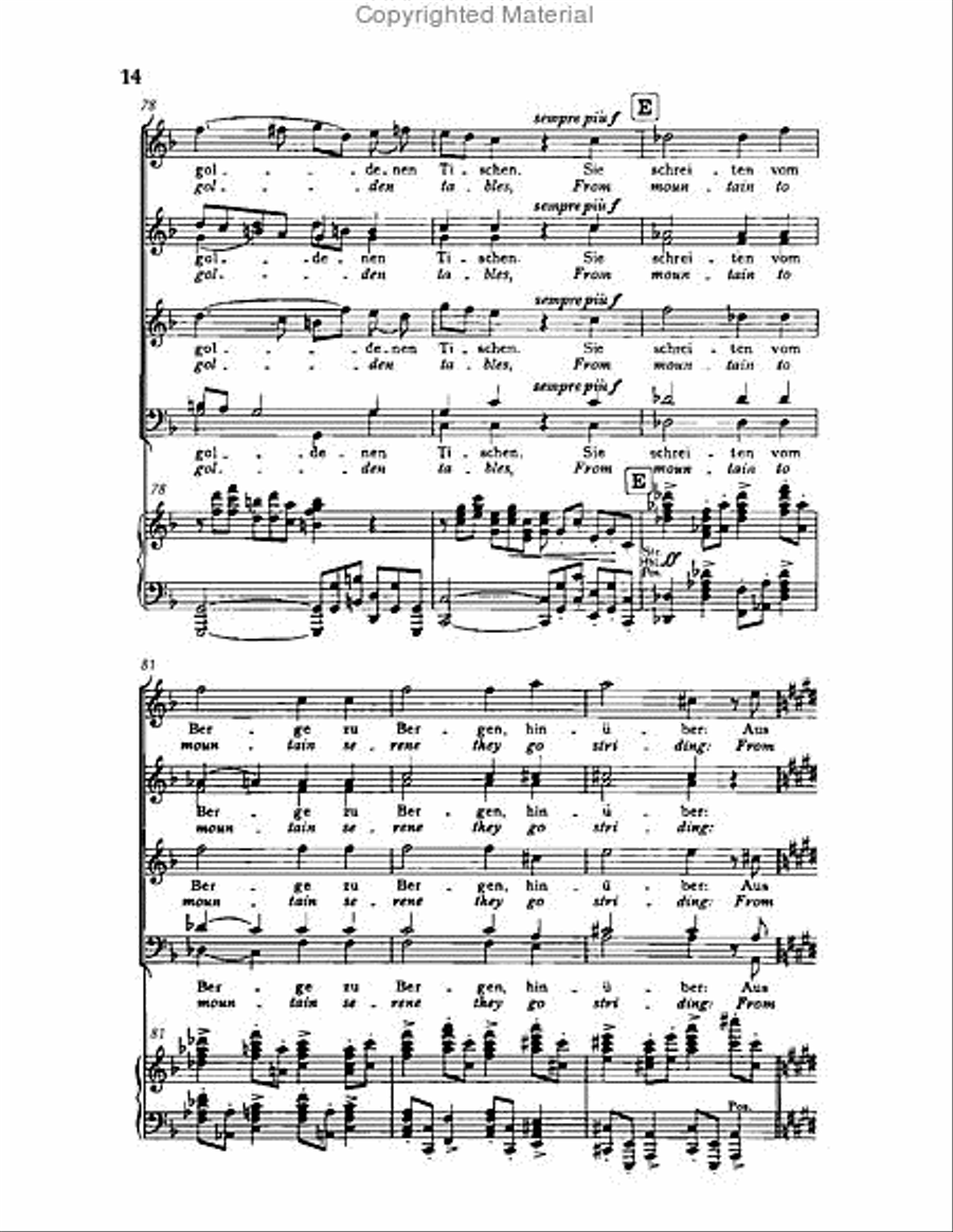 Gesang der Parzen, Op.89 Choir scores gallery preview page 14