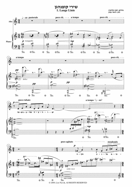 "Copenhagen Songs" - for Alto and Piano [Performance Score]