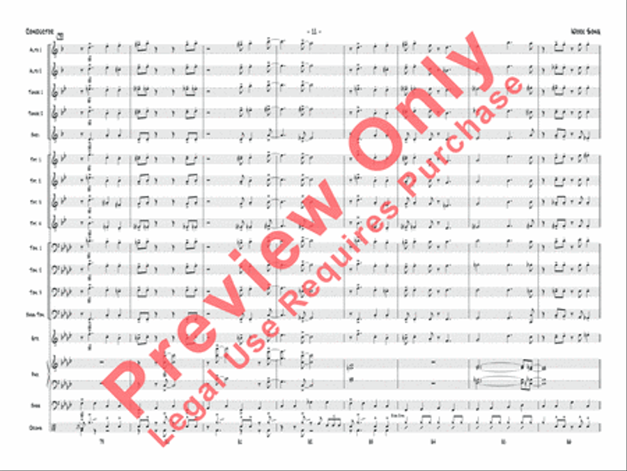 Work Song Jazz Ensemble scores gallery preview page 32