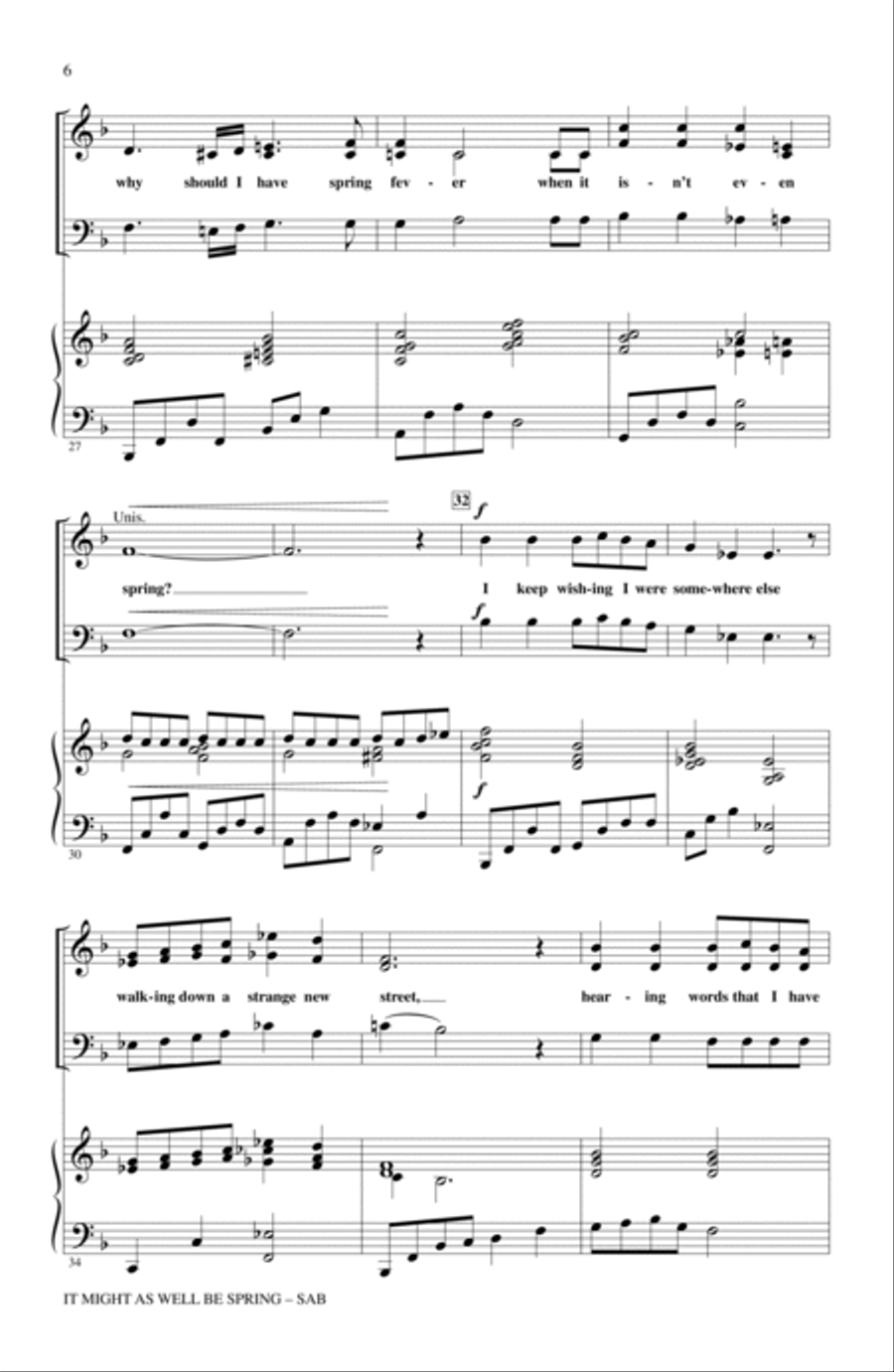 It Might As Well Be Spring 3-Part scores gallery preview page 4