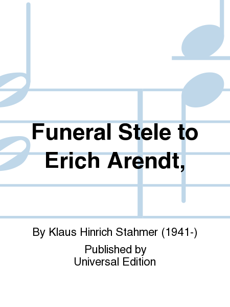 Funeral Stele To Erich Arendt