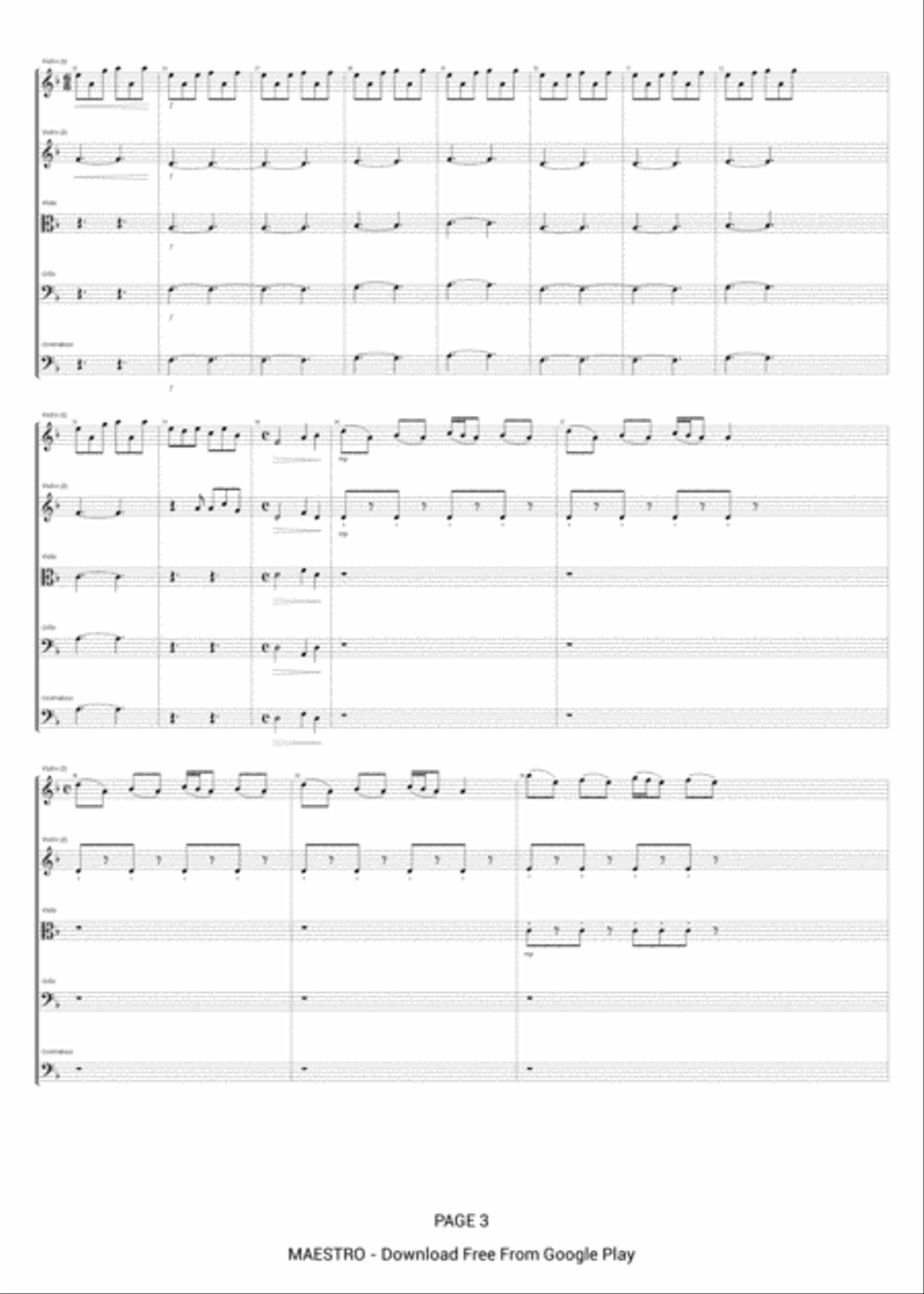 Anxiety Anxiety String Orchestra scores gallery preview page 3